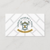 Carte De Visite Conception du logo de construction de toiture de t (Devant)