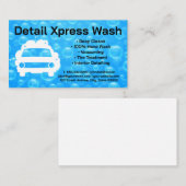 Carte De Visite Conception du logo de lavage automatique | Bulles (Devant / Derrière)