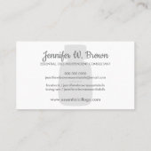 Carte De Visite Conception du logo des huiles essentielles (Dos)