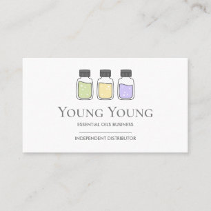 Carte De Visite Conception du logo des huiles essentielles