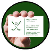 Carte De Visite Conception du logo des leçons de golf