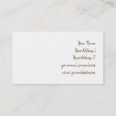 Carte De Visite conception du logo papillon (Dos)