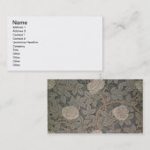 Carte De Visite Conception du papier peint "Rose-90" (Devant / Derrière)