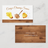 Carte De Visite Conception du parquet Services de nettoyage de mai (Devant / Derrière)