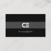 Carte De Visite Conception du PDG Fondateur moderne pour les profe (Dos)