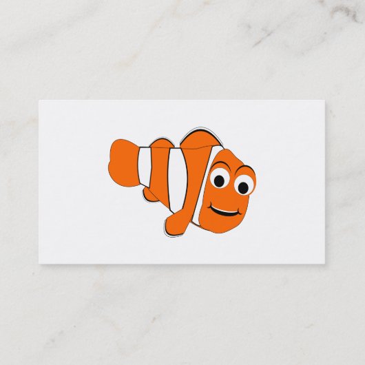 Carte De Visite Conception du poisson (Dos)