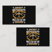 Carte De Visite Conception d'un héros de mécanicien d'aéronef pour (Devant / Derrière)