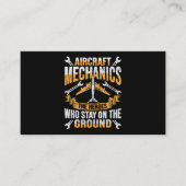 Carte De Visite Conception d'un héros de mécanicien d'aéronef pour (Devant)