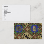 Carte De Visite Conception ecclésiastique de papier peint (Devant / Derrière)