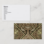 Carte De Visite Conception ecclésiastique de papier peint de (Devant / Derrière)