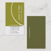 Carte De Visite Conception écologique d'entreprise promotionnelle (Devant / Derrière)