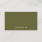 Carte De Visite Conception écologique d'entreprise promotionnelle (Dos)