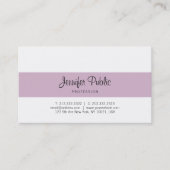 Carte De Visite Conception élégante Calligraphiée Conception tenda (Devant)