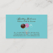 Carte De Visite Conception élégante de boulangerie de bruit de (Dos)