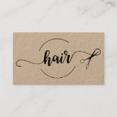 Carte De Visite Conception élégante de coiffeur de beauté (Devant)