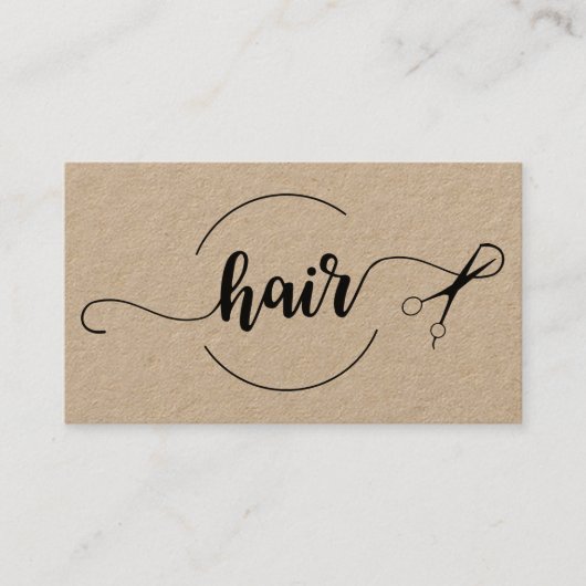 Carte De Visite Conception élégante de coiffeur de beauté (Devant)