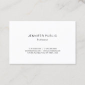 Carte De Visite Conception élégante de monogramme moderne (Dos)