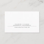 Carte De Visite Conception élégante et moderne professionnelle Con (Dos)