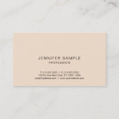 Carte De Visite Conception élégante moderne de couleurs élégantes (Dos)