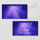 Carte De Visite Conception élégante moderne propre Lumière rose su (Devant / Derrière)