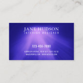 Carte De Visite Conception élégante moderne propre Lumière rose su (Dos)