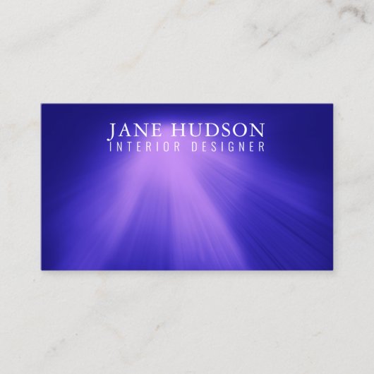 Carte De Visite Conception élégante moderne propre Lumière rose su (Devant)