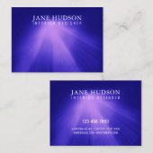 Carte De Visite Conception élégante moderne propre Lumière rose su (Devant / Derrière)