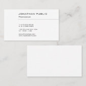 Carte De Visite Conception élégante moderne propre professionnelle (Devant / Derrière)