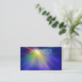 Carte De Visite Conception élégante propre moderne Lumière colorée (Debout devant)
