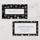 Carte De Visite Conception Empreinte de patte professionnelle | No (Devant / Derrière)