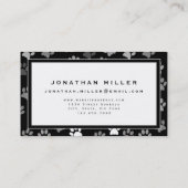 Carte De Visite Conception Empreinte de patte professionnelle | No (Dos)