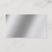 Carte De Visite Conception en aluminium gravée à l'eau-forte (Dos)