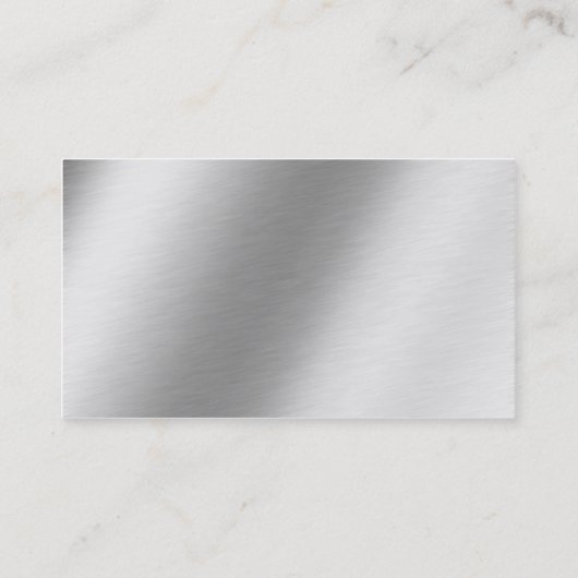 Carte De Visite Conception en aluminium gravée à l'eau-forte (Dos)