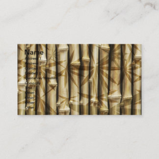 Carte De Visite Conception en bambou