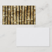 Carte De Visite Conception en bambou (Devant / Derrière)
