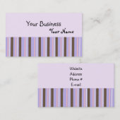 Carte De Visite Conception en bande classique (Devant / Derrière)