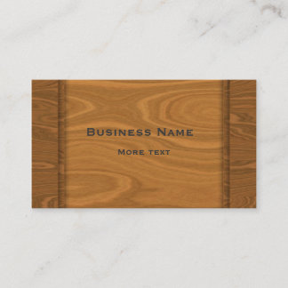 Carte De Visite Conception en bois