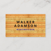 Carte De Visite Conception en bois (ressemble à du bois Grain) Con (Devant)