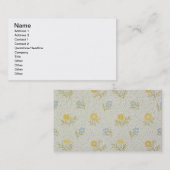 Carte De Visite Conception en poudre de papier peint, 1874 (Devant / Derrière)