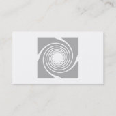 Carte De Visite Conception en spirale blanche et grise (Dos)