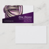 Carte De Visite Conception en verre de "Glassique" -, concepteur (Devant / Derrière)