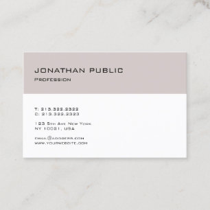 Carte De Visite Conception épurée et moderne sobre, tendance