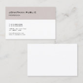 Carte De Visite Conception épurée et moderne sobre, tendance (Devant / Derrière)