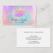 Carte De Visite conception esthétique du lotus (Devant / Derrière)