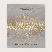 Carte De Visite conception fausse étincelle (Extérieur déplié)