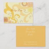 Carte De Visite Conception florale (Devant / Derrière)