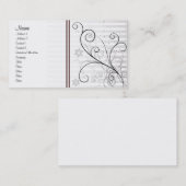 Carte De Visite Conception florale (Devant / Derrière)