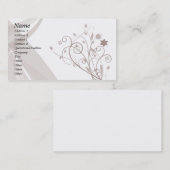 Carte De Visite Conception florale (Devant / Derrière)