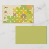 Carte De Visite Conception florale (Devant / Derrière)