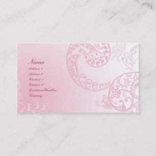 Carte De Visite Conception florale élégante